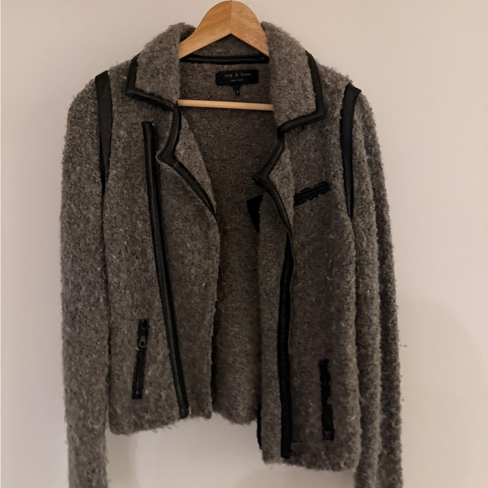 Gray Rag & Bone Boucle Jacket